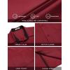 imageCOOFANDY Mens Casual Button Down Shirts Stretch Short Sleeve Business Dress Shirt with PocketWine Red