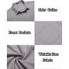 imageCOOFANDY Mens Casual Dress Shirt Short Sleeve Wrinkle Free Dress Shirt Business Casual ShirtsLight Grey