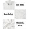 imageCOOFANDY Mens Casual Dress Shirt Short Sleeve Wrinkle Free Dress Shirt Business Casual ShirtsWhite Print