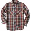 imageCOOFANDY Mens Flannel Plaid Shirts Long Sleeve Casual Button Down Shirt with PocketsKhaki Red Plaid