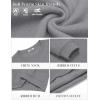 imageCOOFANDY Mens Fleece Crewneck Sweatshirt Cotton Long Sleeve Pullover Casual Thermal ShirtsMid Grey