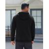 imageCOOFANDY Mens Fleece Hoodie Long Sleeve Hooded Sweatshirt Casual Basic Essential Drawstring Pullover Hoodie With PocketBlack