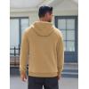 imageCOOFANDY Mens Fleece Hoodie Long Sleeve Hooded Sweatshirt Casual Basic Essential Drawstring Pullover Hoodie With PocketCamel