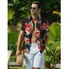 imageCOOFANDY Mens Hawaiian Shirt Short Sleeve Button Down Shirt Tropical Summer Beach ShirtAnimalparrot