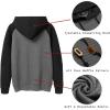 imageCOOFANDY Mens Hoodies Pullover Casaul Long Sleeve Drawstring Waffle Knit Hooded Sweatshirt with Kanga PocketRedblack