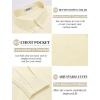 imageCOOFANDY Mens Linen Long Sleeve Shirts Casual Button Down Untucked Shirt Vacation Wedding Shirts with PocketBeige
