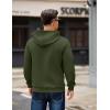 imageCOOFANDY Mens Long Sleeve Hooded Sweatshirt Casual Lightweight Hoodies Pullover Textured Drawstring Hoodie with Kanga PocketArmy Green