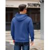 imageCOOFANDY Mens Long Sleeve Hooded Sweatshirt Casual Lightweight Hoodies Pullover Textured Drawstring Hoodie with Kanga PocketRoyal Blue