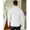 imageCOOFANDY Mens Quarter Zip Sweaters Slim Fit Mock Neck Pullover Sweaters Lightweight Knitted Polo SweaterWhite