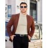 imageCOOFANDY Mens Slim Fit Turtleneck Sweater Long Sleeve Ribbed Turtle Neck Casual Lightweight Basic Pullover SweatersBeige