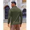imageCOOFANDY Mens Slim Fit Turtleneck Sweater Long Sleeve Ribbed Turtle Neck Casual Lightweight Basic Pullover SweatersDark Army Green