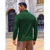 imageCOOFANDY Mens Slim Fit Turtleneck Sweater Long Sleeve Ribbed Turtle Neck Casual Lightweight Basic Pullover SweatersDark Green