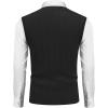 imageCOOFANDY Mens Sweater Vest Cable Knitted V Neck Slim Fit Sleeveless Pullover SweaterBlack
