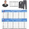 imageCOOFANDY Mens Tuxedo Suit Set Slim Fit 2 Piece One Button Christmas Blazer Jacket Pants for WeddingDinnerPromDark Gray