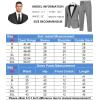imageCOOFANDY Mens Tuxedo Suit Set Slim Fit 2 Piece One Button Christmas Blazer Jacket Pants for WeddingDinnerPromLight Gray