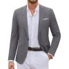 imageCOOFANDY Mens Casual Blazer Suit Jackets One Button Sport Coats Lightweight Business Sports JacketsMedium Gray
