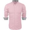 imageCOOFANDY Mens Rose Shiny Shirt Luxury Flowered Printed Button Down ShirtPink