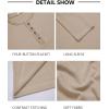 imageCOOFANDY Mens Henley Shirts Long Sleeve Button TShirt Fashion Casual Pullover Shirts Soft Stretch Tees TopsLight Khaki