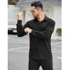 imageCOOFANDY Mens Stretch Dress Shirts Muscle Fit Wrinkle Free Long Sleeve Button Down Shirt Business Casual ShirtsBlack