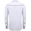 imageCOOFANDY Mens Western Cowboy Shirts Long Sleeve Embroidered Shirt Slim Fit Casual Button Down ShirtsWhite