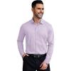 imageCOOFANDY Mens Stretch Dress Shirts Muscle Fit Wrinkle Free Long Sleeve Button Down Shirt Business Casual ShirtsPurple Stripes