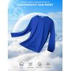 imageCOOFANDY Long Sleeve Shirts for Men Moisture Wicking Activewear TShirts Workout Running ShirtsDark Blue