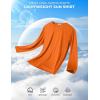 imageCOOFANDY Long Sleeve Shirts for Men Moisture Wicking Activewear TShirts Workout Running ShirtsOrange