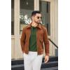 imageCOOFANDY Men Long Sleeve Henley Shirs Casual Basic T Shirts Soild Button Tees with PocketsGreen