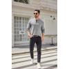 imageCOOFANDY Men Long Sleeve Henley Shirs Casual Basic T Shirts Soild Button Tees with PocketsLight Gray