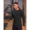 imageCOOFANDY Mens Muscle Slim Fit TShirt Long Sleeve Henley Shirts Casual Gym Workout Athletic Tee ShirtsBlack