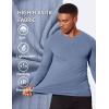 imageCOOFANDY Mens Muscle Slim Fit TShirt Long Sleeve Henley Shirts Casual Gym Workout Athletic Tee ShirtsBlue