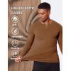 imageCOOFANDY Mens Muscle Slim Fit TShirt Long Sleeve Henley Shirts Casual Gym Workout Athletic Tee ShirtsBrown