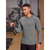 imageCOOFANDY Mens Muscle Slim Fit TShirt Long Sleeve Henley Shirts Casual Gym Workout Athletic Tee ShirtsGrey