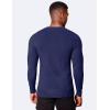 imageCOOFANDY Mens Muscle Slim Fit TShirt Long Sleeve Henley Shirts Casual Gym Workout Athletic Tee ShirtsNavy Blue