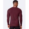 imageCOOFANDY Mens Muscle Slim Fit TShirt Long Sleeve Henley Shirts Casual Gym Workout Athletic Tee ShirtsWine Red