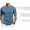 imageCOOFANDY Mens T Shirts Short Sleeve Soft Crew Neck Lightweight Tee Shirts Casual Summer Basic TopsDark Blue