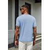 imageCOOFANDY Mens T Shirts Short Sleeve Soft Crew Neck Lightweight Tee Shirts Casual Summer Basic TopsLight Blue