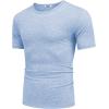 imageCOOFANDY Mens T Shirts Short Sleeve Soft Crew Neck Lightweight Tee Shirts Casual Summer Basic TopsLight Blue