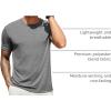 imageCOOFANDY Mens T Shirts Short Sleeve Soft Crew Neck Lightweight Tee Shirts Casual Summer Basic TopsW BlackGrey 2 Pack