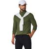 imageCOOFANDY Mens Turtleneck T Shirt Long Sleeve Pullover Sweater Slim Fit Lightweight Thermal Undershirt TopsArmy Green