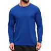 imageCOOFANDY Long Sleeve Shirts for Men Moisture Wicking Activewear TShirts Workout Running ShirtsDark Blue