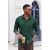 imageCOOFANDY Mens Casual Button Down Shirt Long Sleeve Wrinkle Free Shirts Stretch Dress ShirtGreen