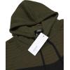 imageCOOFANDY Mens Hooded Sweatshirt Casual Long Sleeve Drawstring Waffle Knit Pullover HoodiesGreenKhaki P12