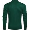 imageCOOFANDY Mens Quarter Zip Up Sweaters Slim Fit Lightweight Mock Neck Pullover Casual Polo SweatersAdark Green