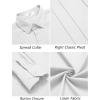 imageCOOFANDY Men Linen Cuban Guayabera Shirts  Long Sleeve Dress amp Beach Wedding Shirts