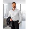 imageCOOFANDY Mens Slim Fit Business Dress Shirts Wrinkle Free Long Sleeve Button Up Shirts Solid Formal Dress Shirt