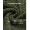 imageCOOFANDY Men Quarter Button Sweater Pullover Cable Knit Henley Mock Neck SweaterArmy Green