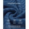 imageCOOFANDY Men Quarter Button Sweater Pullover Cable Knit Henley Mock Neck SweaterRoyal Blue