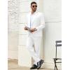 imageCOOFANDY Mens 2 Piece Suit Slim Fit Two Buttons Dress Suits Solid Jacket and Pants Set Tuxedo for Wedding Prom BusinessWhite