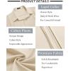 imageCOOFANDY Mens Beach Wedding Shirt Casual Long Sleeve Linen Shirts Lightweight Summer Button Up Shirts Beige